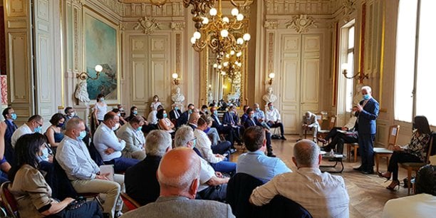 Le 28 août 2020, Alain Griset, ministre délégué chargé des PME, était en déplacement à Montpellier pour rencontrer des chefs d'entreprises et évoquer avec eux la simplification administrative.