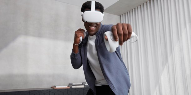 Le nouveau casque Oculus Quest 2 de Facebook, sur lequel le réseau social mise beaucoup pour démocratiser l'usage de la réalité virtuelle.