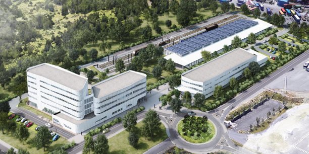 Le futur campus de SNCF Réseau à Bègles aura un accès direct aux voies ferrées.