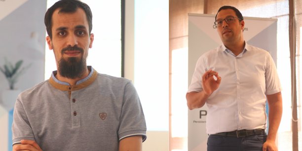 A gauche, Bilel Ammar et à droite Mohamed Ben Ayed, co-fondateurs de Platana.