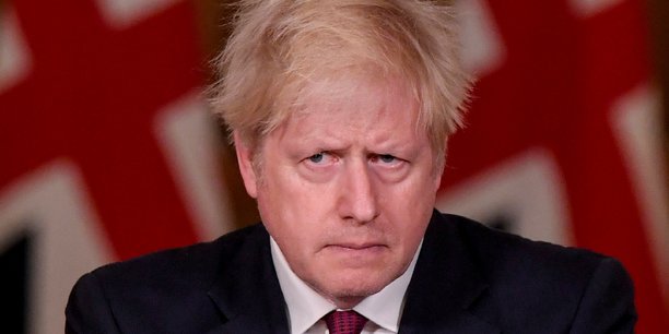 Boris Johnson, samedi 19 décembre, lors de son allocution depuis le 10 Downing Street sur l'aggravation de la situation sanitaire au Royaume-Uni avec l'apparition d'une nouvelle souche du virus Covid-19, beaucoup plus virulente que la précédente.