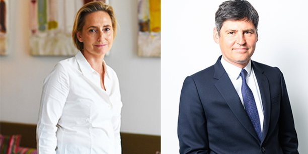 Béatrice Mortier, nouvelle directrice régionale d'Icade Promotion à Montpellier, et Emmanuel Desmaizières, directeur général d'Icade Promotion.