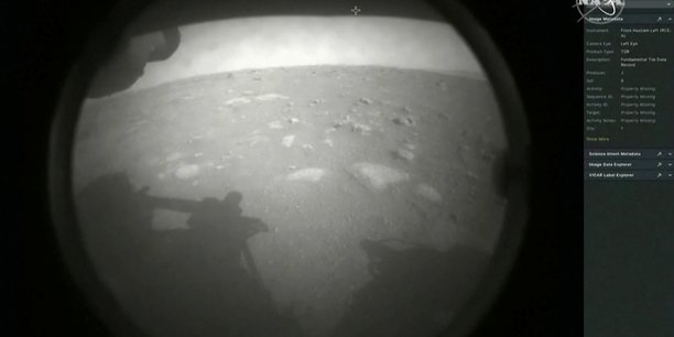 Le robot perseverance se pose sur la planete mars[reuters.com]