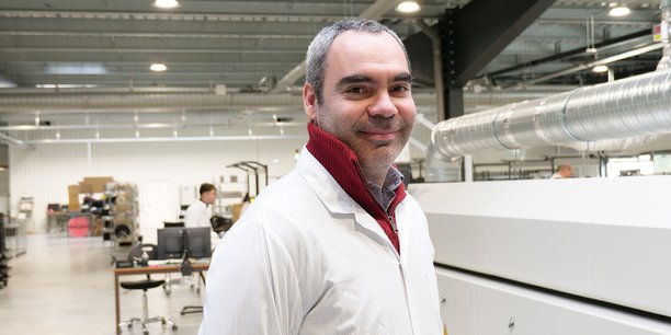Pierre-Yves Sempere, gérant d'EMS Proto dans son usine de Martillac.
