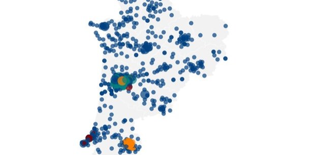La Tribune publie la carte à jour des implantations d'antennes 5G en Nouvelle-Aquitaine par les quatre opérateurs télécoms : Free Mobile, Bouygues Telecom, Orange et SFR.