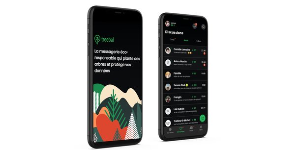 Treebal : la messagerie instantanée qui plante et arbres et entend protéger les données personnelles de ses utilisateurs.