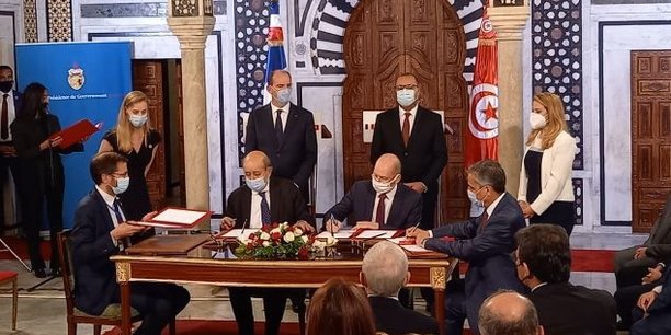 Aquassay a signé une convention, le 3 juin, avec l'Agence française de développement et la Société nationale d'exploitation et de distribution des eaux en Tunisie en présence du Premier ministre Jean Castex.