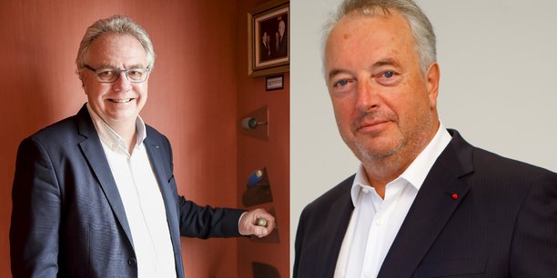 De gauche à droite: Pascal Boulanger, nouveau président de la fédération des promoteurs immobiliers (FPI), et Christian Terrassoux, président délégué de la FPI.