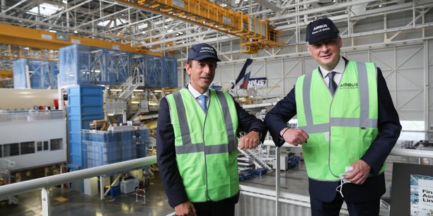 Bruno Le Maire était en visite chez Airbus, à Toulouse, vendredi 16 juillet.
