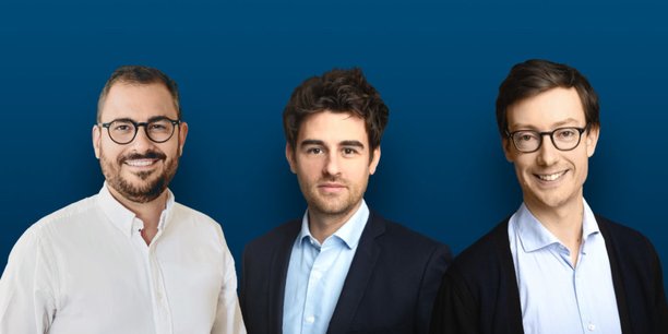 Maxime Doreau, directeur général France de Labelium, Arthur d’Yvoire et Arnaud de Terline, co-fondateurs d'Arcane.