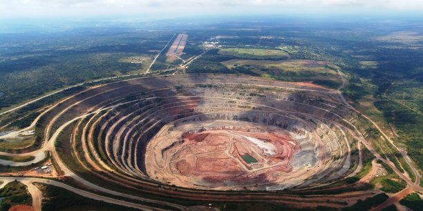 La mine de diamants de Catoca en Angola.