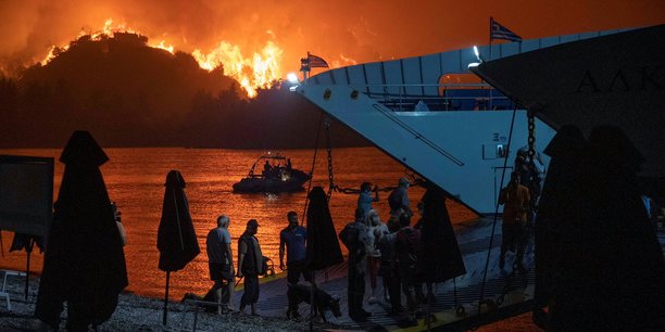 Incendies en Grèce au mois d'août.