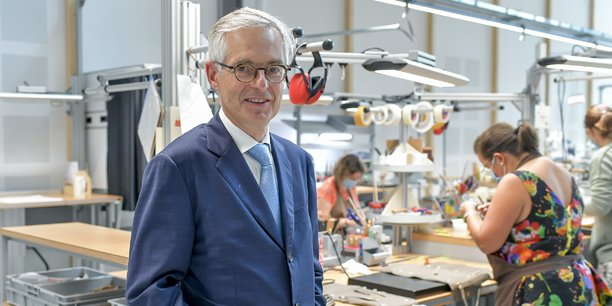 Emmanuel Pommier, directeur général du pôle artisanal Hermès maroquinerie-sellerie.