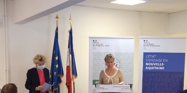Fabienne Buccio préfète de Gironde et Nouvelle-Aquitaine lors de la conférence de presse