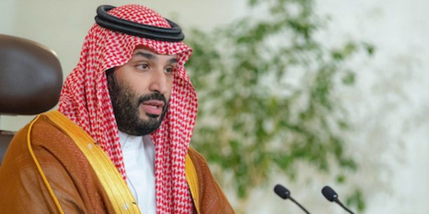 Mohamed Bin Salman, lors de l'ouverture du Forum du Davos du désert. Le prince héritier entend moderniser et diversifier l'économie de son pays pour le rendre moins dépendant des revenus du pétrole.