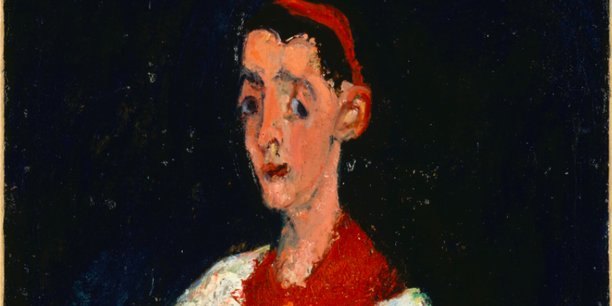 L'enfant de chœur (1927-1928) du peintre russe Chaïm Soutine, au Musée de l'Orangerie à Paris.
