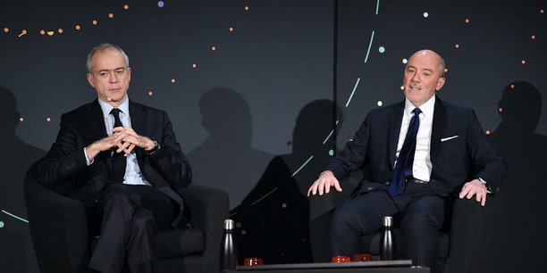 Ramon Fernandez, le directeur financier d'Orange (à gauche), et Stéphane Richard, le PDG de l'opérateur.