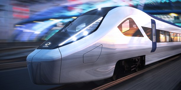 Photo d'illustration : le 5 juin 2019, Alstom, le fabricant français de matériel roulant ferroviaire et détenteur du record du monde de vitesse (574 km/h, pour mémoire), dévoilait le nouveau design des trains proposés pour équiper la ligne à très haute vitesse britannique HS2 Ltd.