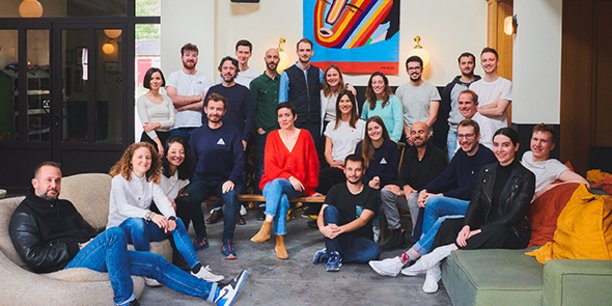 L'équipe de Sweep, startup créée en 2020 par Rachel Delacour, Nicolas Raspal, Yannick Chaze et Raphaël Gueller, et spécialisée dans la gestion de l'empreinte carbone des entreprises.