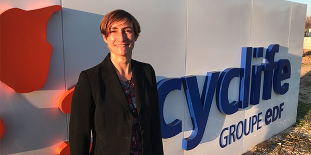 Guénola Guillon, directrice générale de Cyclife France (filiale d'EDF spécialisée dans la gestion des déchets nucléaires) était en déplacement sur le site gardois le 13 janvier 2021.