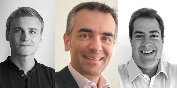 Cyril Dupuy (Vaonis), Stéphane Seigneurin (Sharvy) et Dominique Bazin (FittinBox) reviennent du CES 2022.