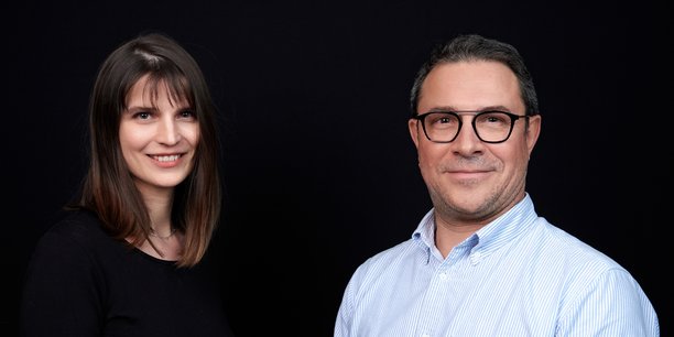 Marion Le Blanc, secrétaire générale de Civic Power, et Jean-Sébastien Suze, directeur général de la startup Votelab.