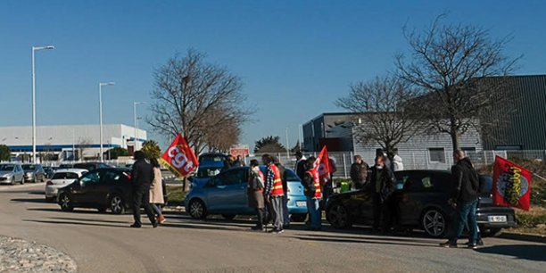Le 26 janvier 2022, les manifestants se sont succédés devant les grilles de l'entreprise Cémoi, à Rivesaltes près de Perpignan.