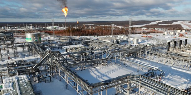 Infrastructure pétrolière en Yakoutie, dans le nord-est de la Sibérie (Russie), exploitée par la major russe Irkutsk Oil Company.