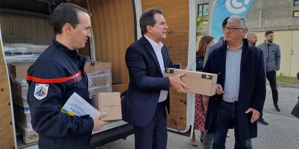 La CCI de l'Hérault a collecté 25.000 euros de marchandises qui vont être intégrées par les sapeurs-pompiers dans le flux logistique national.