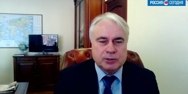 Pavel Zavalny, lors d'une intervention télévisée sur le média d'Etat Pressmia.