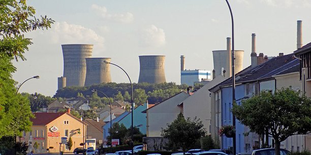 Vue de la centrale au charbon de Saint-Avold.