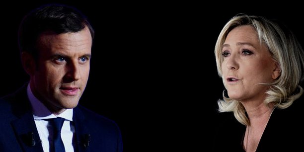 Emmanuel Macron a terminé en tête au soir du premier tour avec 27,8% des voix, contre 23,1% pour Marine Le Pen.