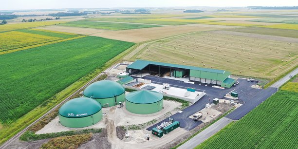 Après l'élan de ces dernières années, la filière biométhane connaît un fort ralentissement alors même qu'on n'a jamais eu autant besoin de gaz vert pour remplacer le gaz russe. Ici, le méthaniseur d'Agri Seudre Energies en Charente-Maritime.