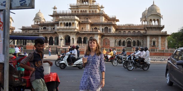 Eline Caillaud, à Jaipur, en Inde, où la température oscille en journée entre 40 et 45 degrés Celcius depuis le début du mois de mai.