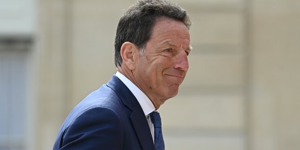 Le président du Medef, Geoffroy Roux de Bézieux, le 7 mai dernier à l'Elysée, pour la cérémonie d'investiture du président Macron.