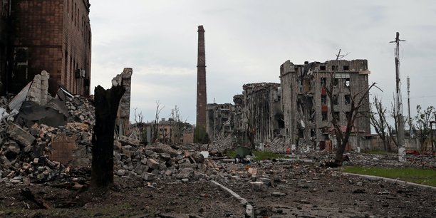 L'usine métallurgique Azovstal de Marioupol a été largement détruite pendant le conflit.