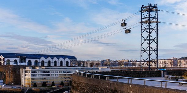 La ville de Brest a inauguré son téléphérique de 400 mètres de long en 2016. Celui de Bordeaux serait cinq fois plus long.