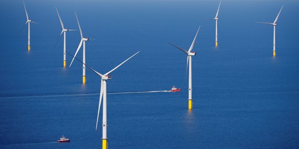 La France se fait fort produire 18 GW d'éolien marin en 2035 et 40 GW en 2050. (Photo d'illustration: le parc éolien offshore de Walney Extension exploité par Orsted au large de Blackpool, en Grande-Bretagne, le 5 septembre 2018.)