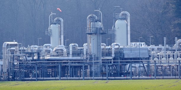 Astora, le plus important site de stockage de gaz naturel de l'Europe de l'ouest, à Rehden (Allemagne).