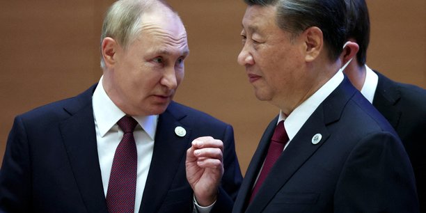 Le president russe vladimir poutine avec le president chinois xi jinping lors d'un sommet de l'organisation de cooperation de shanghai a samarcande, ouzbekistan[reuters.com]