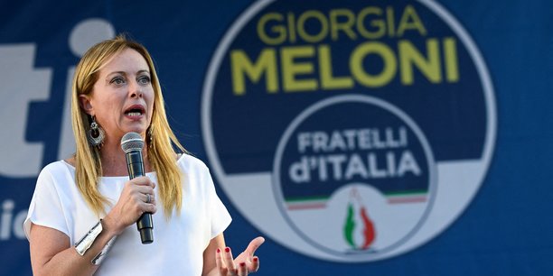 Photo d'archive de giorgia meloni, leader du parti d'extreme droite freres d'italie, lors d'un rassemblement a milan[reuters.com]