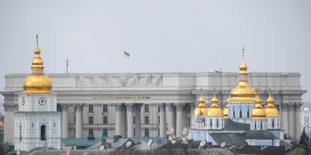 Photo d'archives d'une vue generale montrant le siege du ministere ukrainien des affaires etrangeres, dans le centre de kyiv[reuters.com]