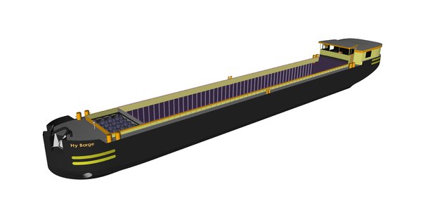 À Toulouse, un bateau à hydrogène à destination du fret fluvial est développé et espéré pour 2024.