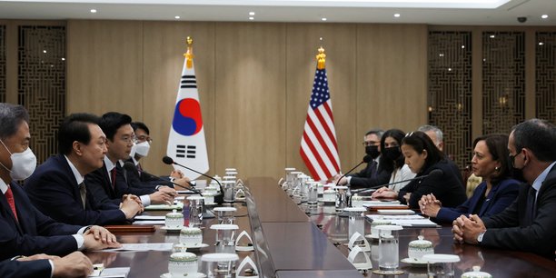La vice-presidente americaine kamala harris en visite a seoul, en coree du sud[reuters.com]