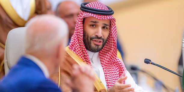 Le président des Etats-Unis Joe Biden avec le prince héritier Mohammed ben Salmane, à Djeddah, lors de sa visite en Arabie Saoudite en juillet dernier.