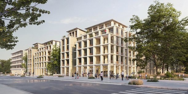 Le projet de l'agence d'architecture Hame dans le centre de Mérignac prévoit 10.000 m2 de surface immobilière.
