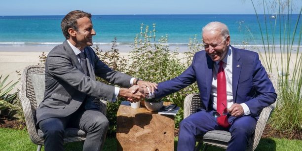 Macron  Washington mardi pour dfendre l'industrie europenne face au  America First  du plan Biden