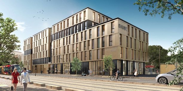 La résidence de coliving lancée par VInci Immobilier et qui sera exploitée par sa filiale Bikube, sera livrée fin 2024 dans le coeur de ville de Montpellier.
