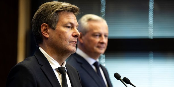 Les ministres allemand et français de l'Economie, Robert Habeck et Bruno Le Maire.