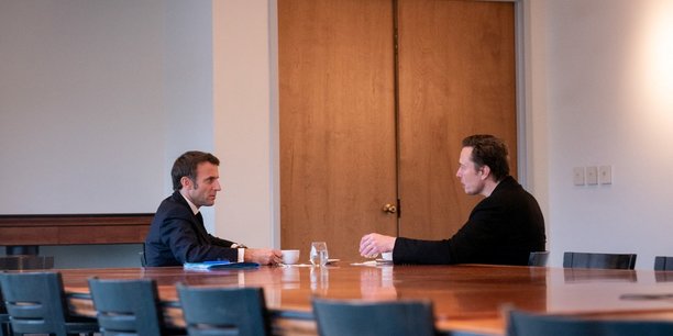 Le president francais emmanuel macron et elon musk se rencontrent a la nouvelle-orleans[reuters.com]